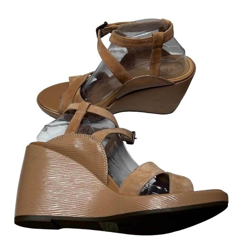 Vionic Macaroon Tan Bonita Women's Orthotic Platform Wedge Sandal Size 11 - Picture 10 of 16